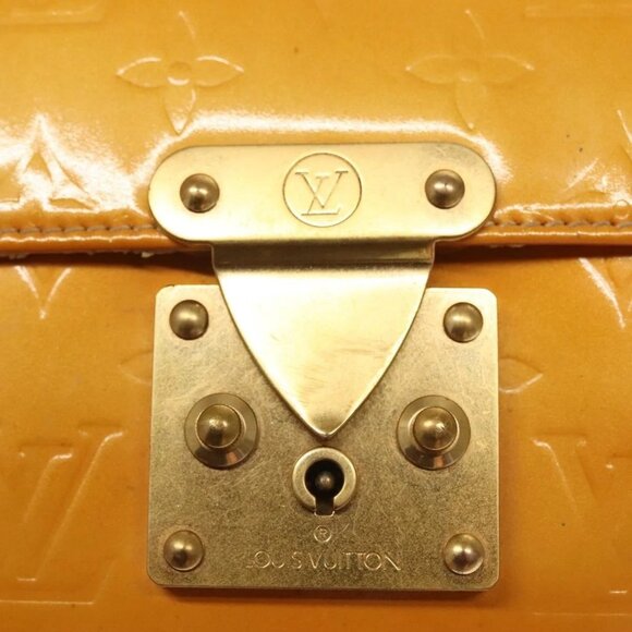 LOUIS VUITTON Monogram Vernis Spring Street Bag Lime Yellow M91068 Auth BA4452 - Picture 13 of 16